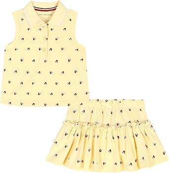 Tommy Hilfiger Baby Girls 2-Piece Top and Skort Set