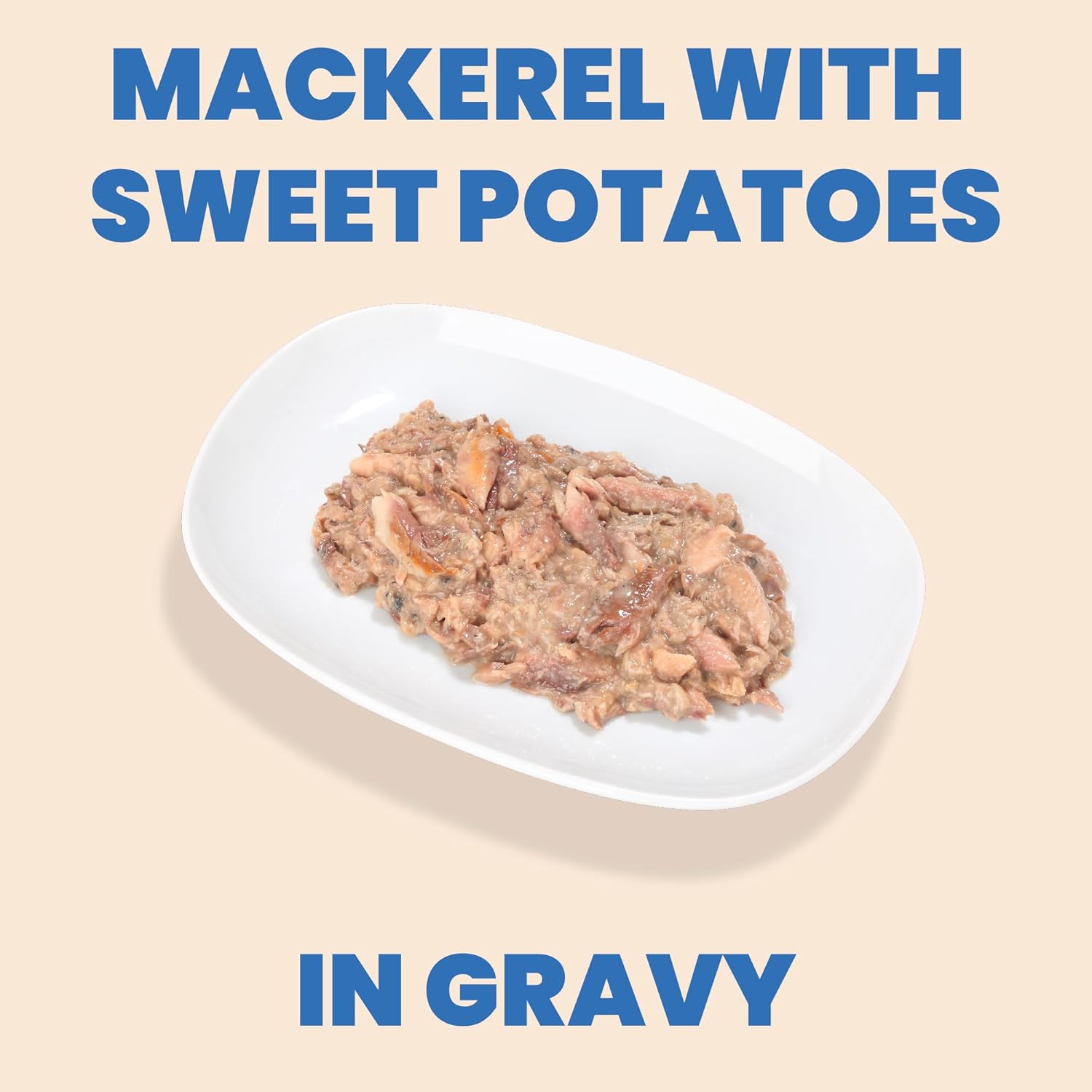 almo nature HQS Complete CAT Wet Cat Food Mackerel Recipe with Sweet Potatoes in Gravy - Grain-Free Cat Food Canned, 2.47 oz (Pack of 12)