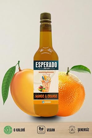 ESPERADO ŞEKERSİZ (SUGAR FREE) MANGO & PORTAKAL Yoğun Aromalı Konsantre Şurup 1 + 5