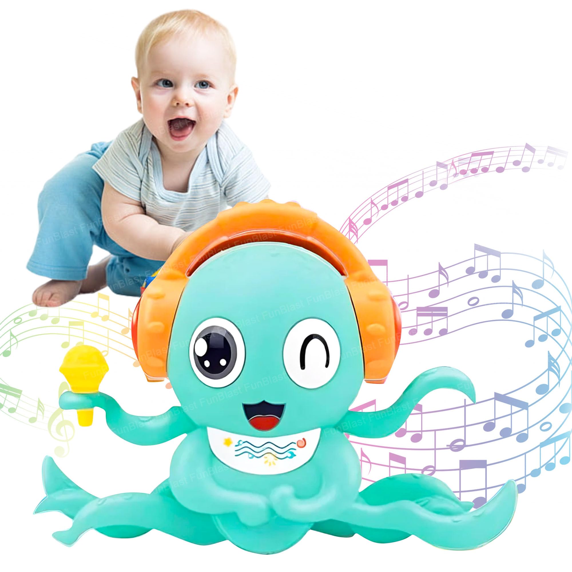 FunBlast Crawling Octopus Toy for Kids – Dancing Crawling Baby Toys, Electronic Walking Moving Toys for Babies Infant Toddlers Fun Play Interactive Early Learning Educational Toys (B0CKTN1K5K) Amazon Price History, Amazon Price Tracker