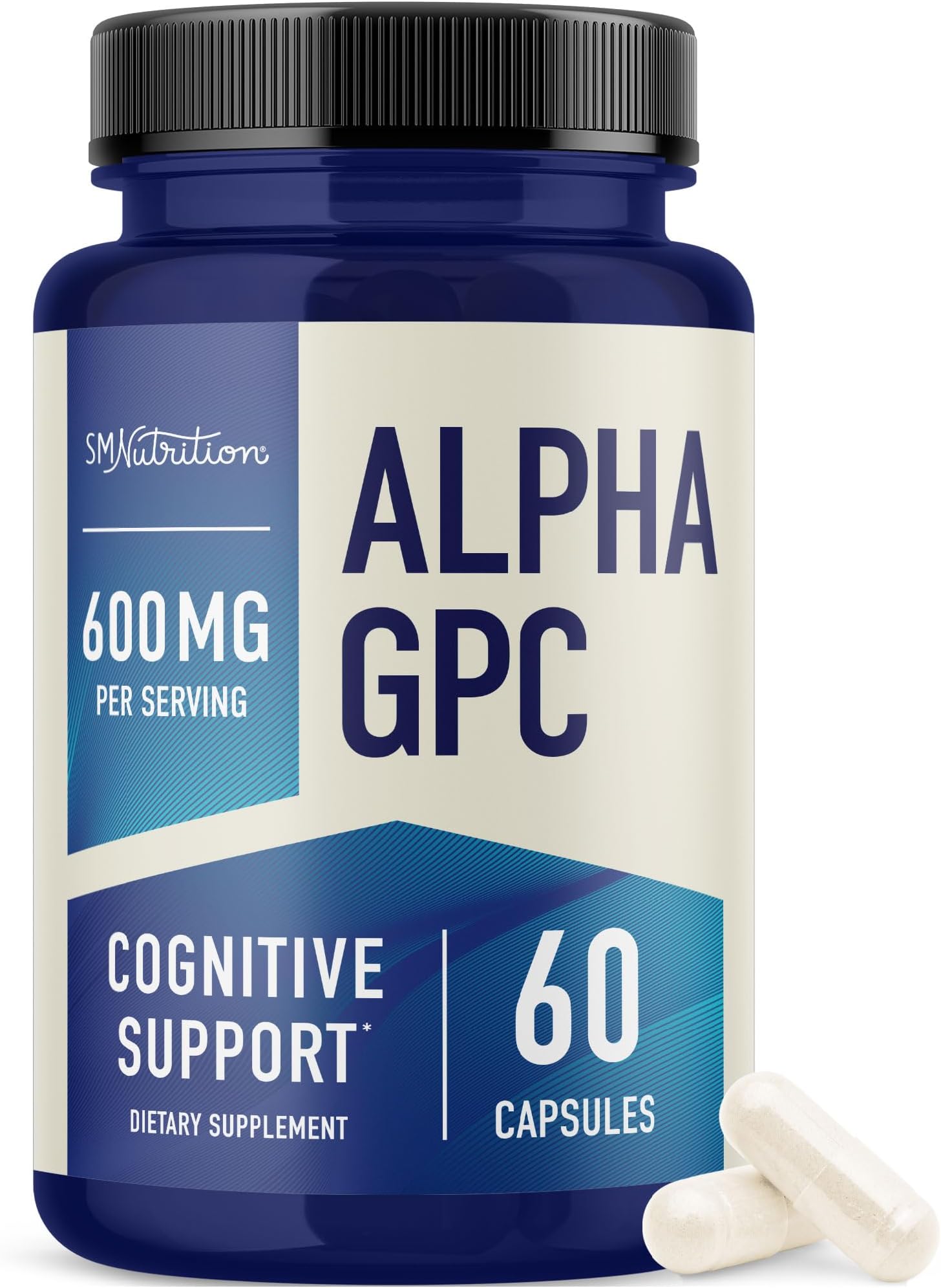 Alpha GPC 600 mg, Brain & Memory Support Supplement, Mental Performance