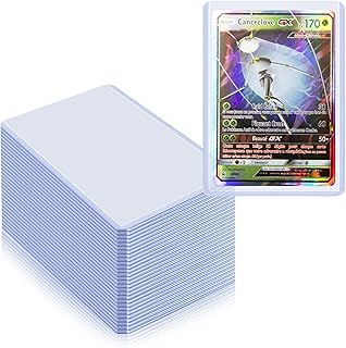 Top Loaders for Cards, Houtmis Trading Card Sleeves, Clear Card Sleeves 35pt Card Protector Sleeves, PVC Plastic Card Sleeves, Hard Card Sleeves Compatible with Pokemon Cards (30PCS)