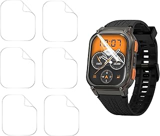 واقي شاشة من اروز (ست قطع) لساعة كوسبيت تانك M3 الترا، مصنوع من السيراميك، وضوح عالي الدقة، مضاد للخدش