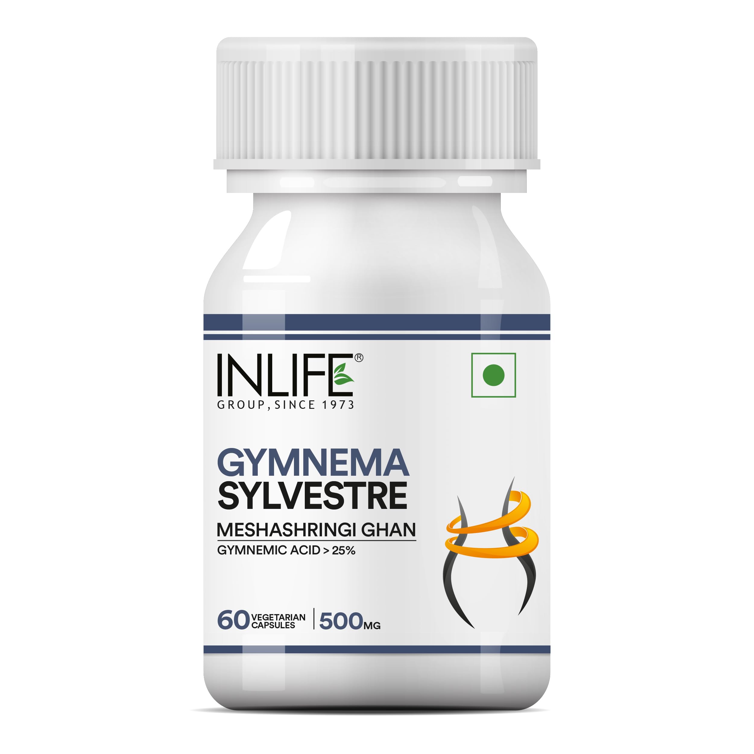 INLIFE Gymnema Sylvestre Capsules 500mg | Ayurvedic Herbal Supplement for Blood Sugar Wellbeing - 60 Vegetarian Capsules (Pack of 1, 60) - Image 7 thumbnail