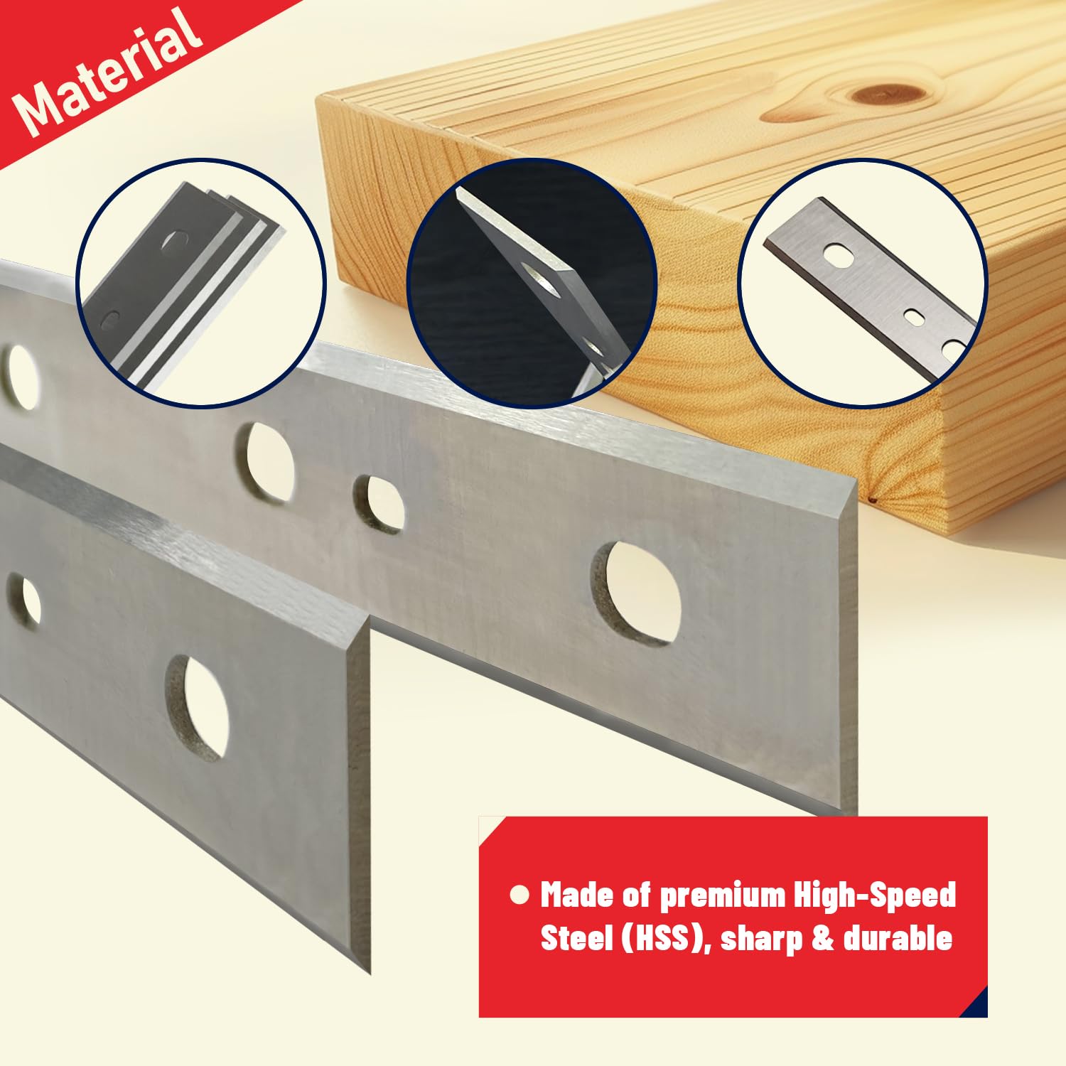 Cuchillas cepilladoras HSS de 33 cm para cuchillas de repuesto DeWalt DW735 DW735X Planer DW7352, 13-1/8 x 7/8 x 1/16 pulgadas, 9 unidades