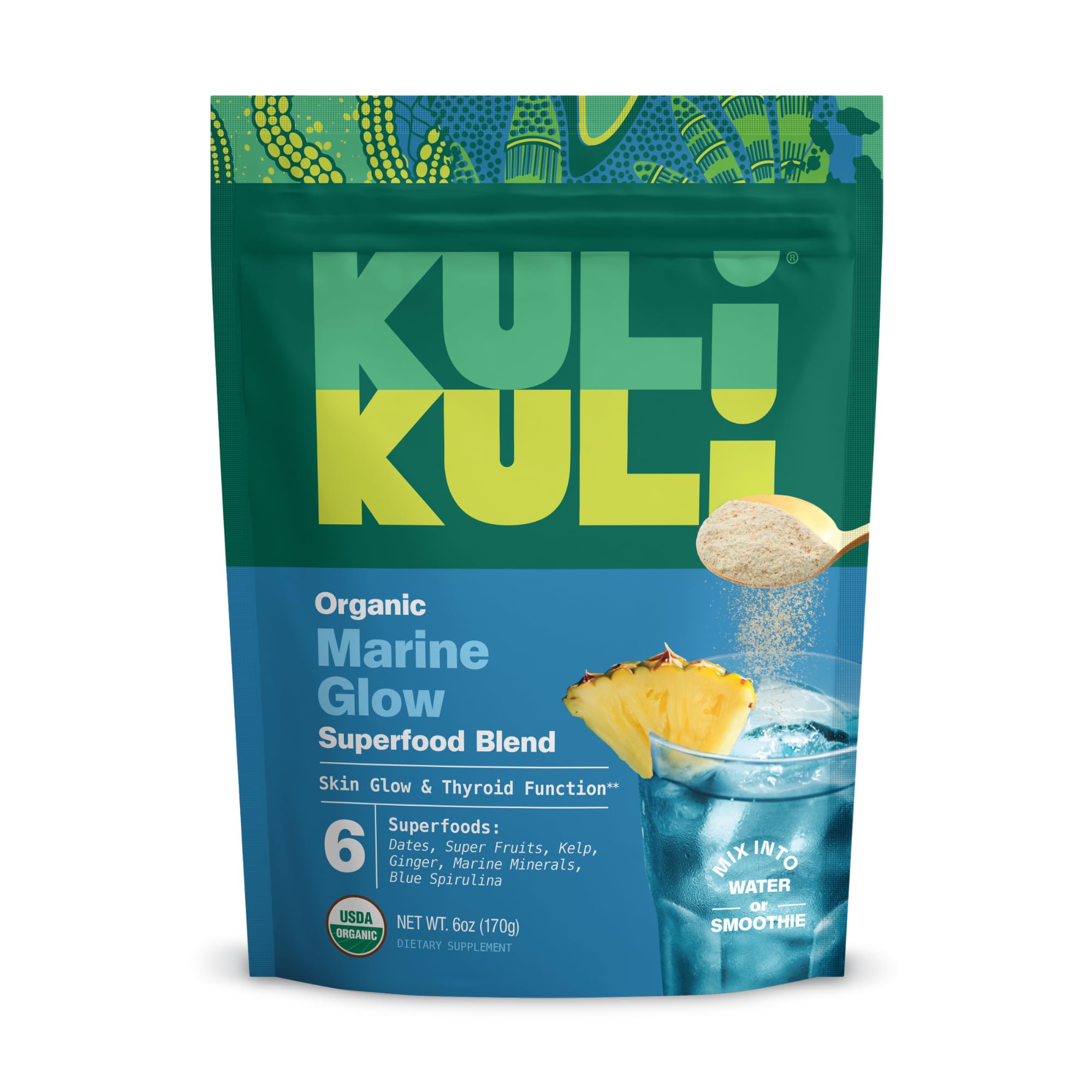 Kuli Kuli Organic Marine Glow Superfood Blend, 6 OZ