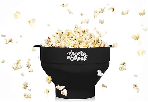 Miniatura 2 de The Original Proper Popper - Palomitas de maíz para microondas, máquina de palomitas de maíz, tazón plegable sin BPA y apto para lavavajillas, color