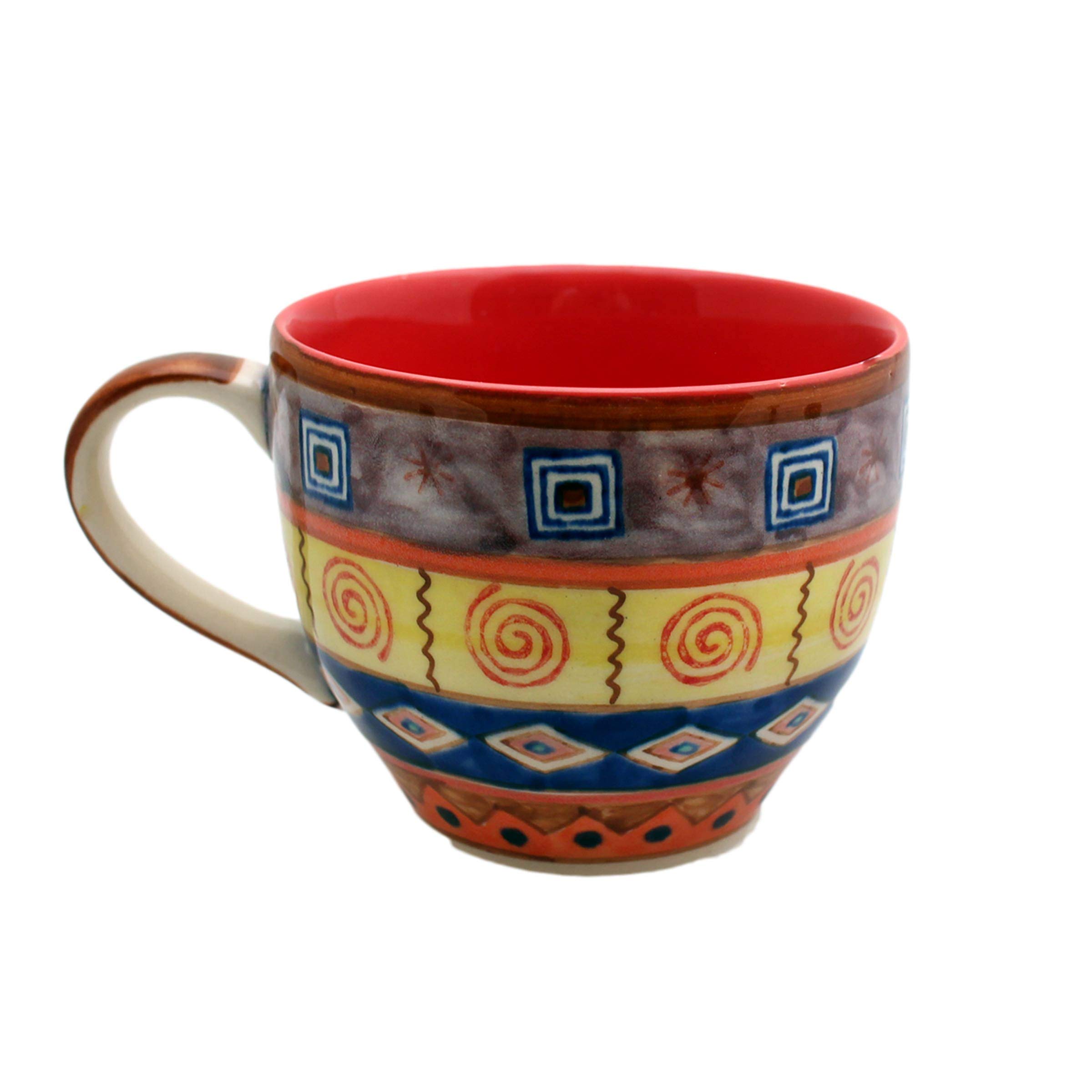 Beliani - Vaso Decorativo Kumu Realizzato A Mano Ceramica Marrone