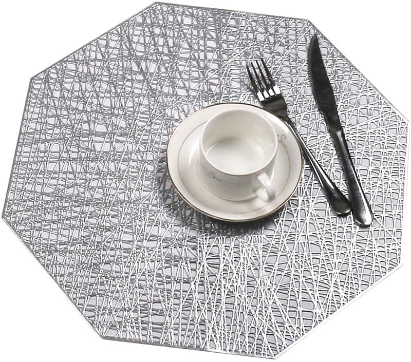 Western-Style Placemats Hollow Washable Heat-Insulating Non-Slip Table Mats, Suitable for Kitchens and Restaurants