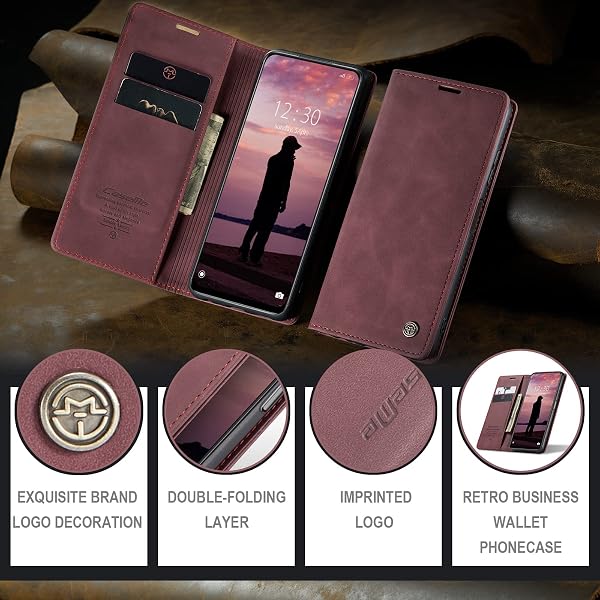 JMstore Funda Compatible con Xiaomi Redmi Note 10 Pro, Magnético Carcasa Funda Móvil Billetera Cuero Funda con Tapa Libro Caso Soporte Plegable (Negro) - 5