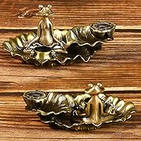 Vista 4 de Soporte de incienso de rana: soporte para quemador de incienso en cascada Quemador de incienso de reflujo, soporte para palo de incienso con 7