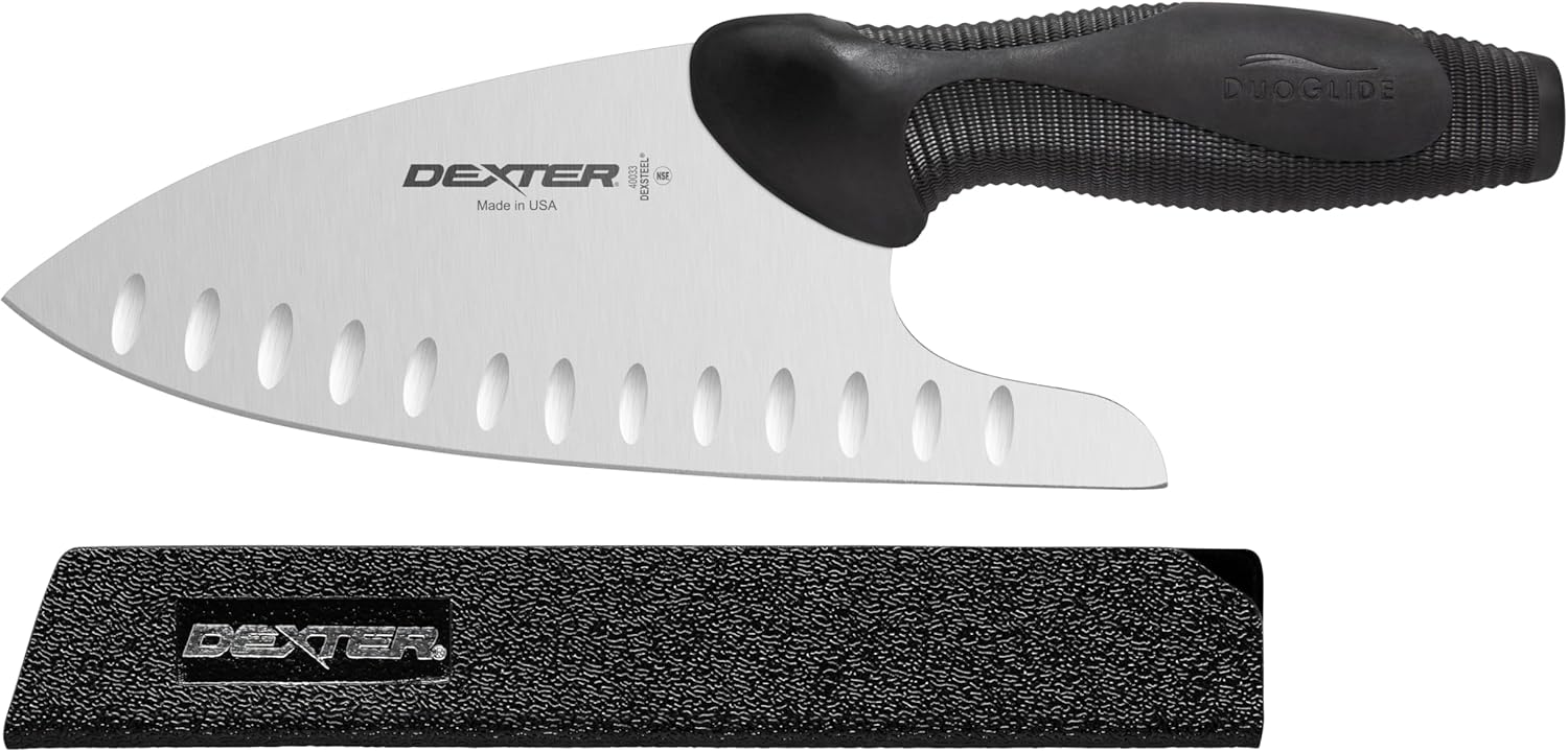 Dexter-Russell 8" DuoGlide All Purpose Chef's Knife | 40033 | Ergonomic Textured Handle for Comfort & Control | Sharp High-Carbon Stainless Steel Blade | Made in USA