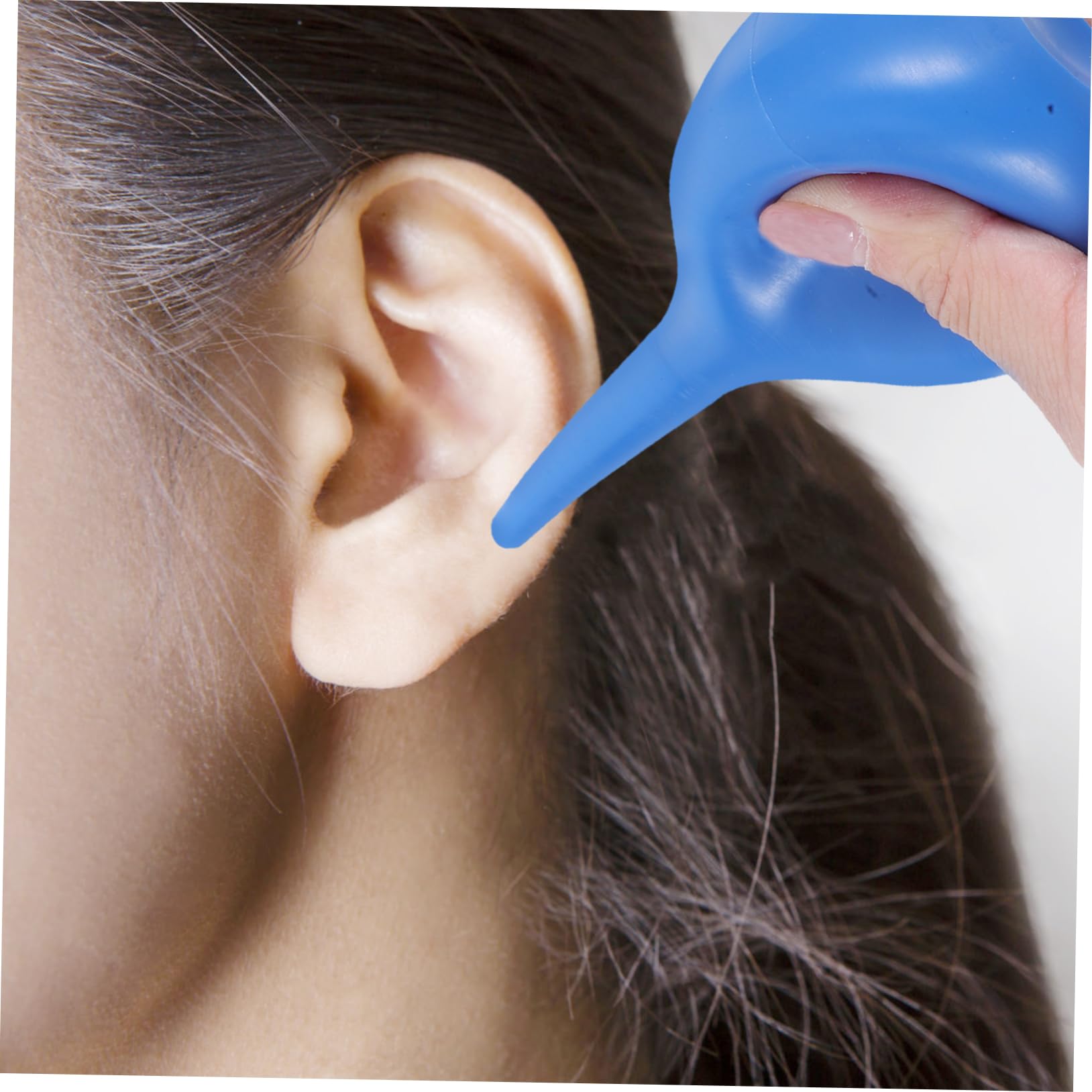 OUNONA Ampoules à Succion 90ml 60ml 30ml en Caoutchouc Bleu 3pcs pour Nettoyage des Oreilles Adaptées la Maison Voyages