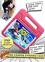 Vista 3 de Cooper Dynamo - Funda protectora resistente para Samsung Tab A 10.1 (2016) T580 T585 solo Funda a prueba de niños con soporte, asa, protector