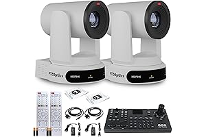 PTZOptics 2X Move 4K PTZ Camera with 30x Zoom and Joystick Controller
