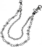 Vista 63 de Cadenas punk unisex para pantalones, cadenas de cinturón de alta resistencia, pantalones de hip hop, cadena de jeans con cierres de langosta