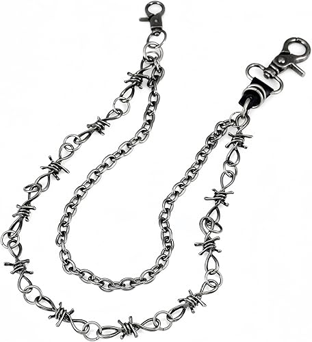 Miniatura 63 de Cadenas punk unisex para pantalones, cadenas de cinturón de alta resistencia, pantalones de hip hop, cadena de jeans con cierres de langosta