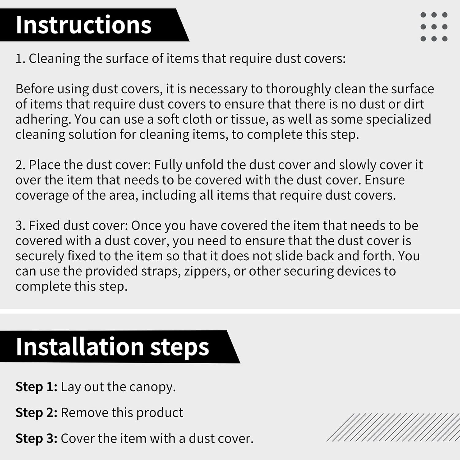 Large Hammock Cover, 149.6 x 6.7 x 31.5 in, Long-Lasting Polyester Fabric, Windproof, Waterproof, Dustproof, with Storage Bag, Easy to Clean, Adjustable Buckles, Black