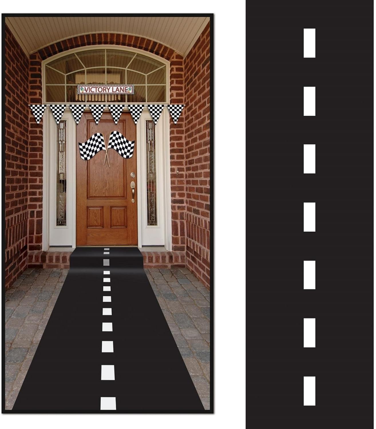 3m Long Racetrack Floor Running Racer Party Decoration Mat Drag Race Car Road Go Kart Theme Birthday Games . Wide) by Super Z Outlet
