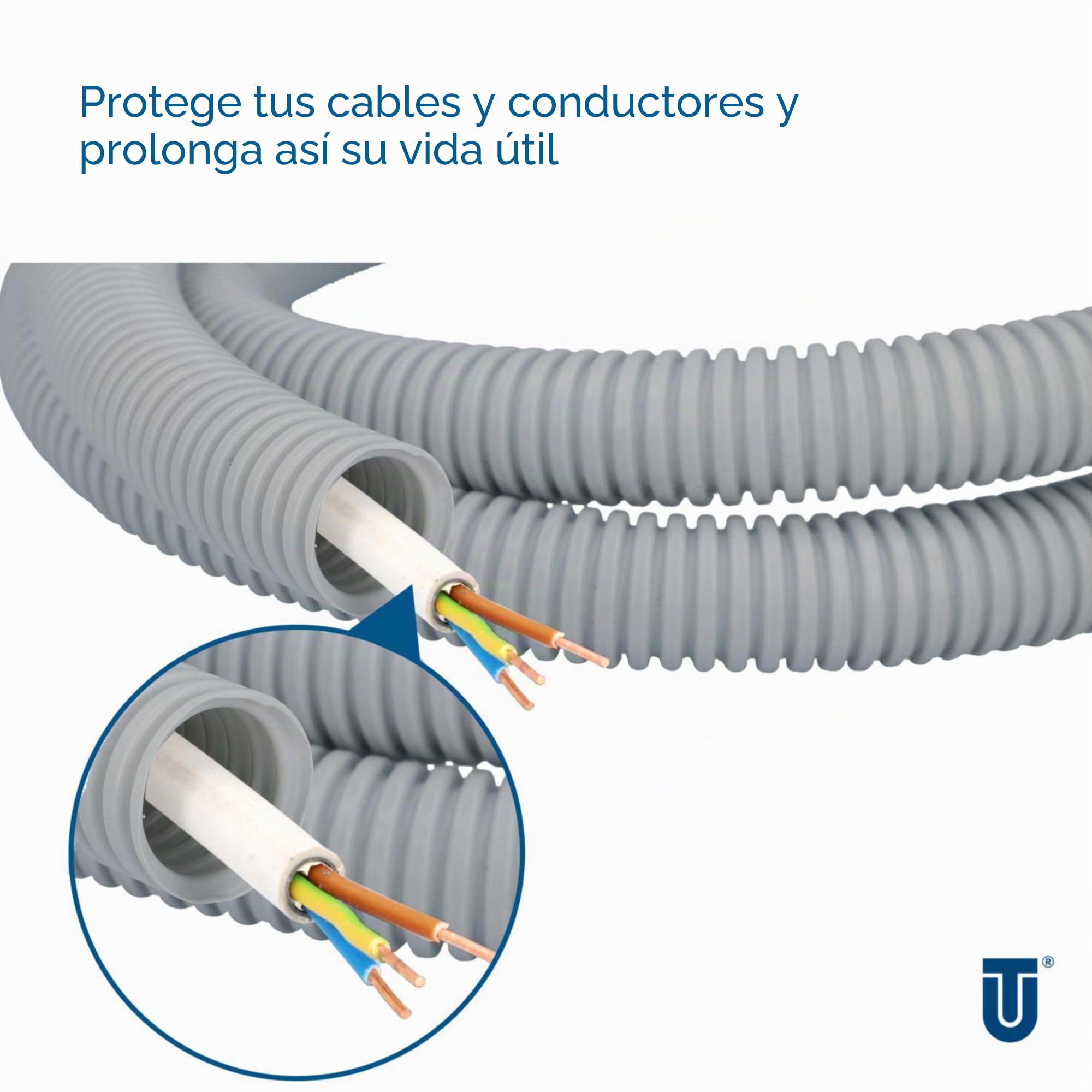 Unitec 407011 - Tubo para cableado eléctrico