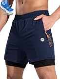 Men&apos;s Mountain Bike Shorts 4D Padded Cycling Bicycle Biker Riding Loose-fit Gel Padding MTB Shorts Zipper Pockets