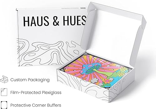 Miniatura 4 de HAUS AND HUES Póster de hongos trippy  Indie for Room Aesthetic Trippy Hippie Y2K, arte de hongos, imágenes indie, decoración de pared (marco negro,