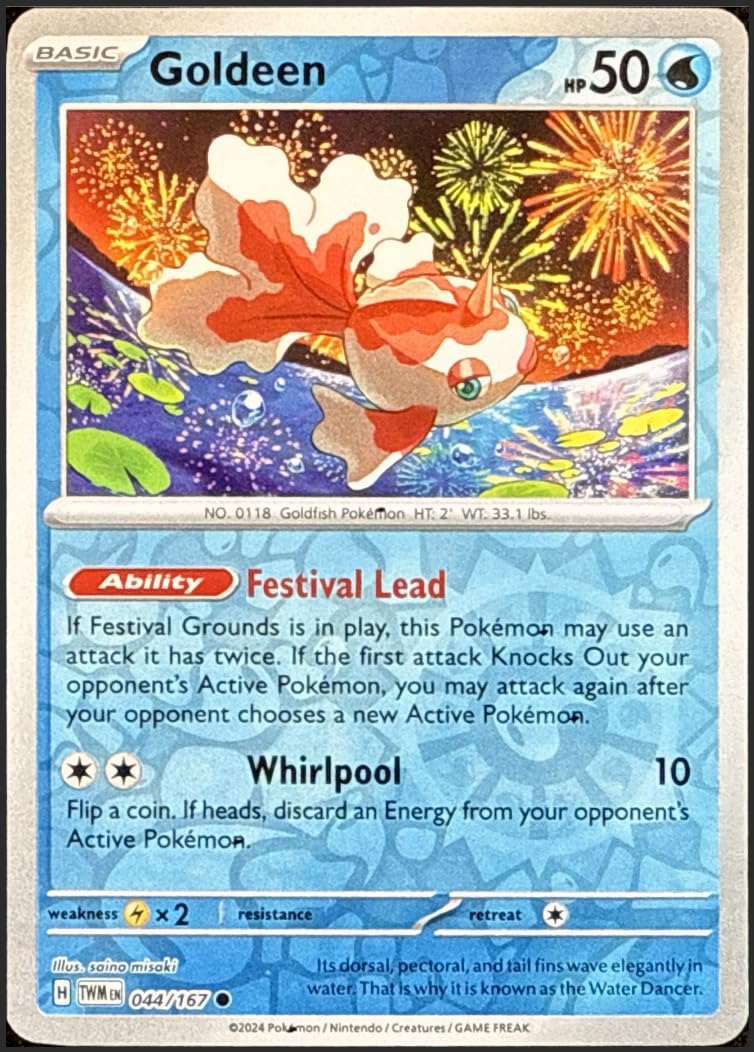 Goldeen - 044/167 - Reverse Holo - Twilight Masquerade - NM/M
