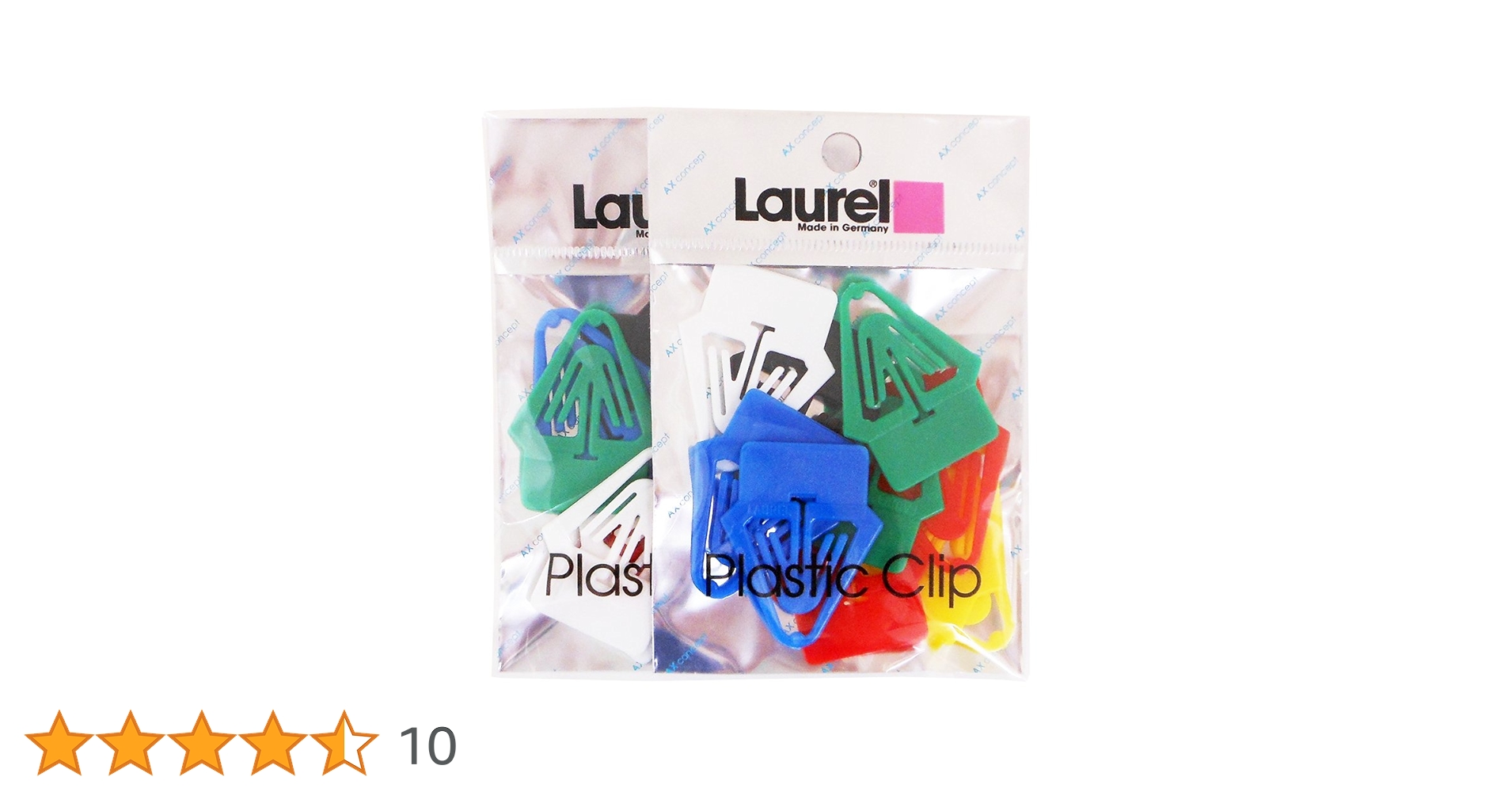 Amazon | Laurel プラスチックタブクリップ A-LC09×2P 10個入 2袋