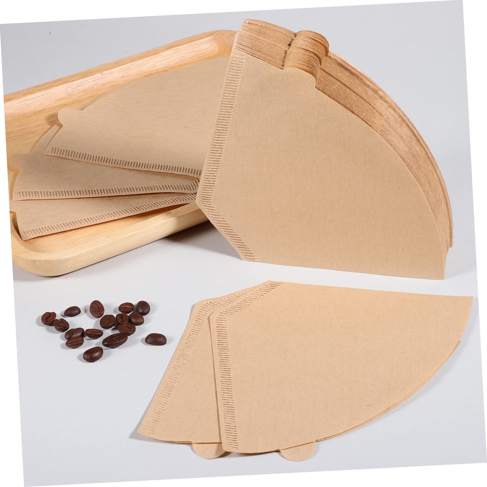 Filtri Caffè a Cono in Carta 200 Pezzi in Pasta di Legno
