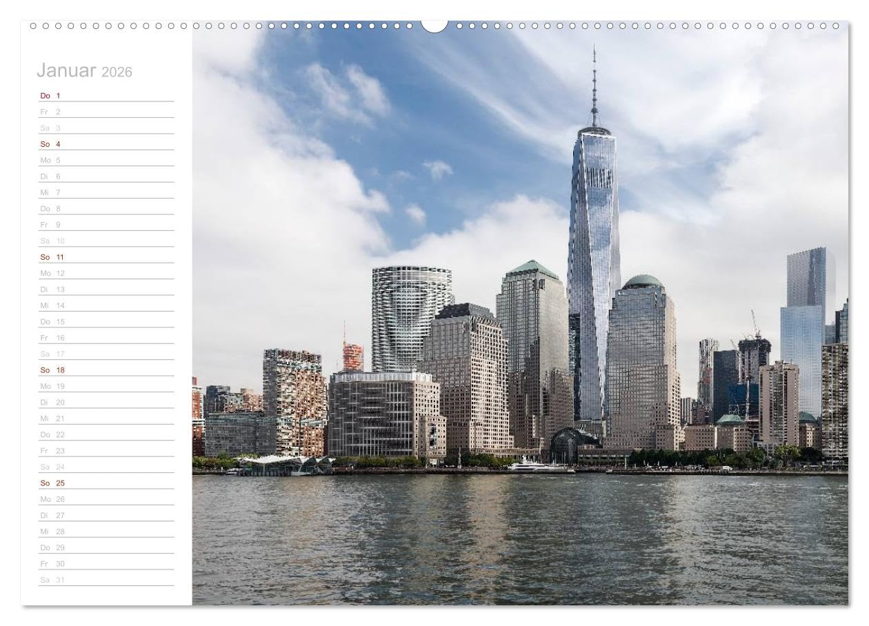 New York - Bilder einer Metropole (Wandkalender 2026 DIN A2 quer), CALVENDO Monatskalender: Die große, atemberaubende Metropole stellt sich hier in spannenden Bildern vor.
