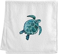 Vista 15 de ALAZA Juego de 2 toallas de mano con caballito de mar oceánico para baño, toalla decorativa de algodón suave y absorbente, 15.5 x 29.5 pulgadas