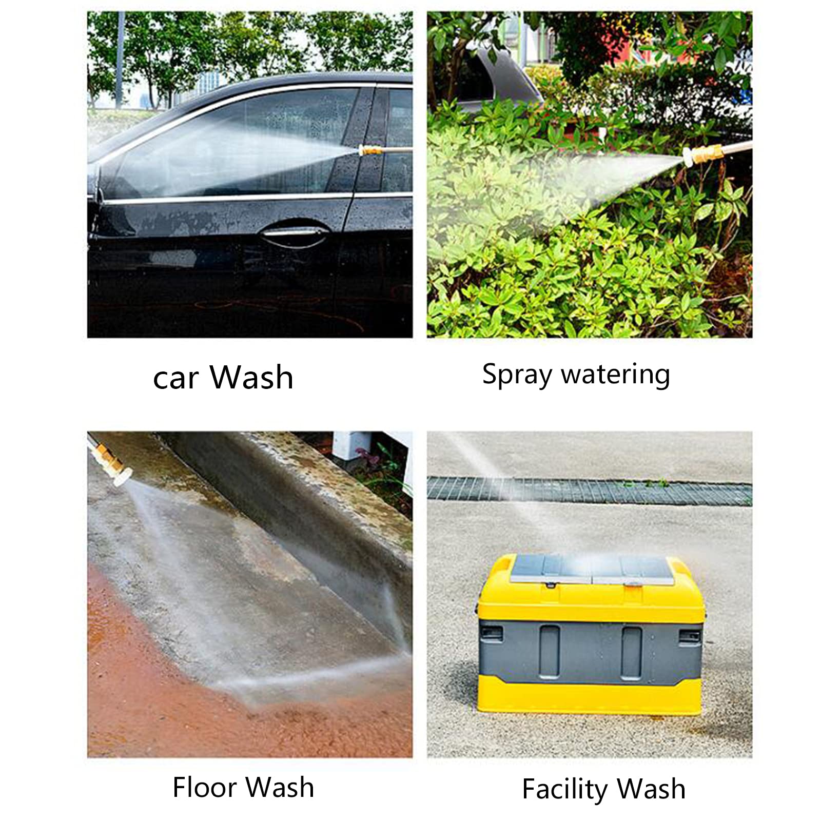 Lavadora a presión Lavado a chorro for autos Lavado de patio Boquilla de lanza Boquilla turbo inalámbrica Eléctrica de alta potencia Batería de litio Lavado de autos Bomba de agua portátil 30bar 320W