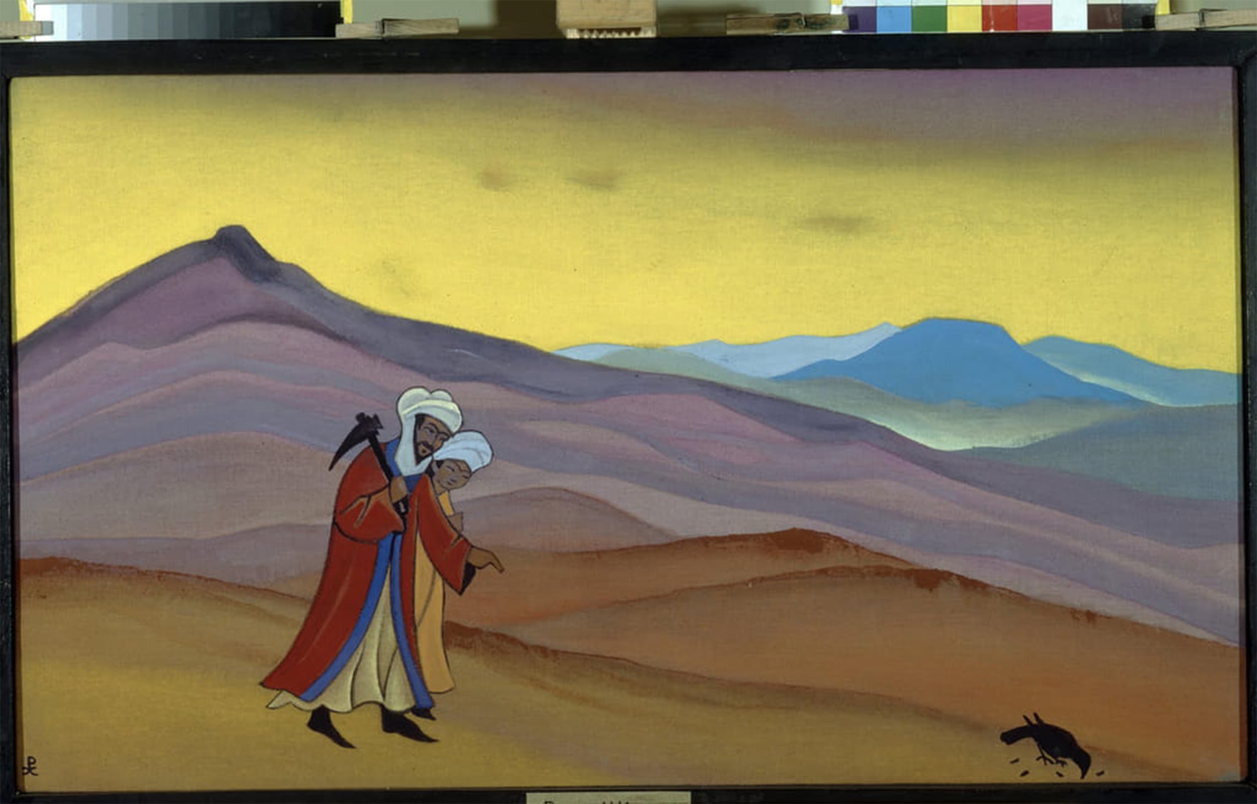 POSTERIIk Famous Modern Artwork Art Mural Khosrow Et Shirin by Nicholas Roerich Oil Paintings Pictures for Home Decor 60x90cm