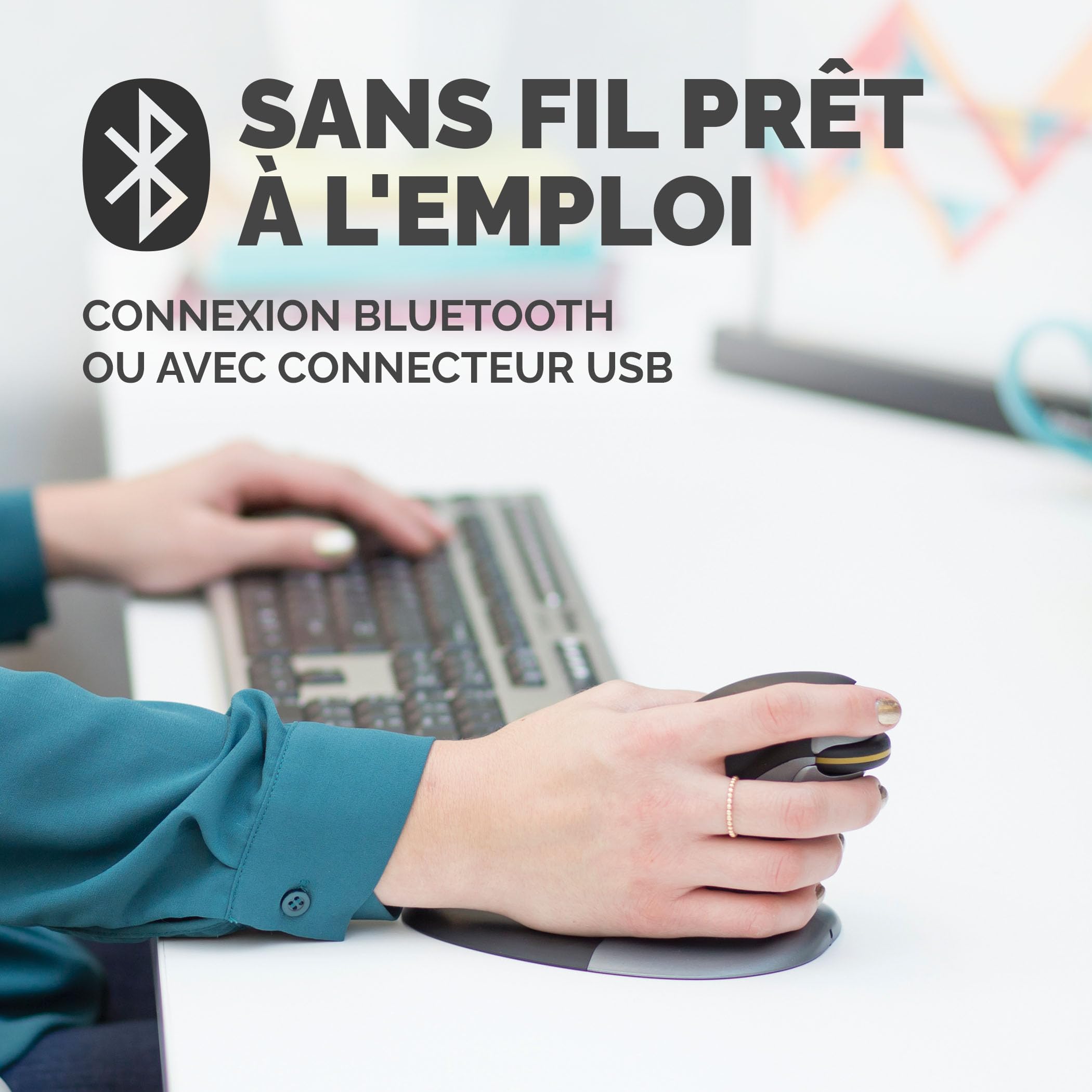 Fellowes 9894701 Souris Ambidextre RF sans Fil 1200 DPI