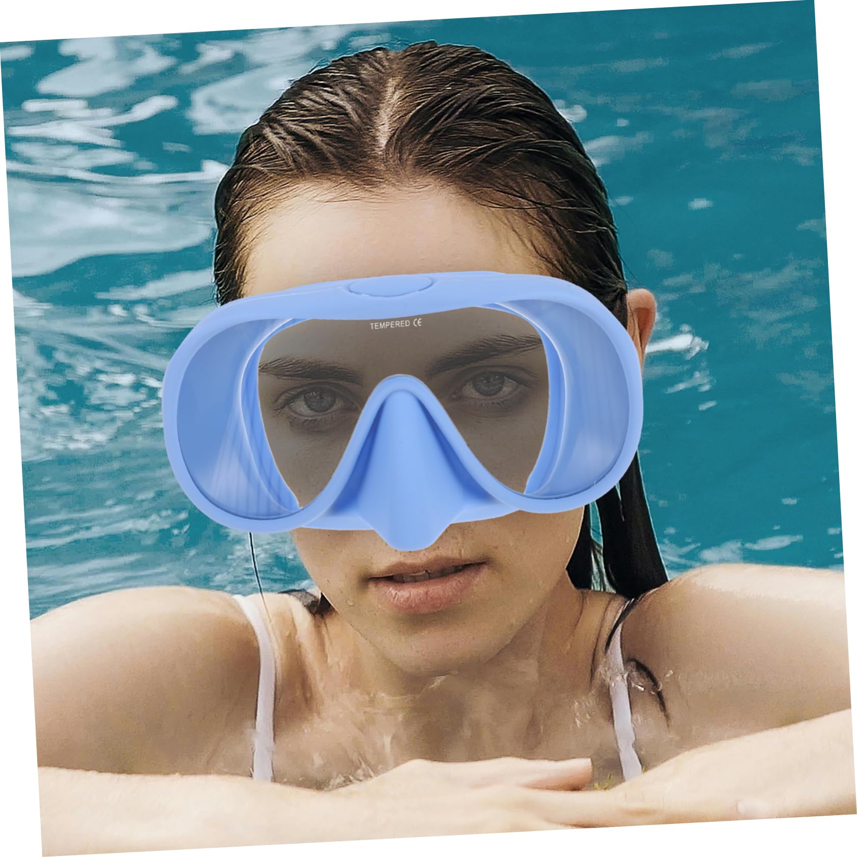 Set Snorkeling Adulto 1 Pezzo in Silicone e Vetro Temperato | Antiappannante Occhialini Nuoto, Maschera da Snorkeling per Adulti, Atmosfera Estiva, con Custodia