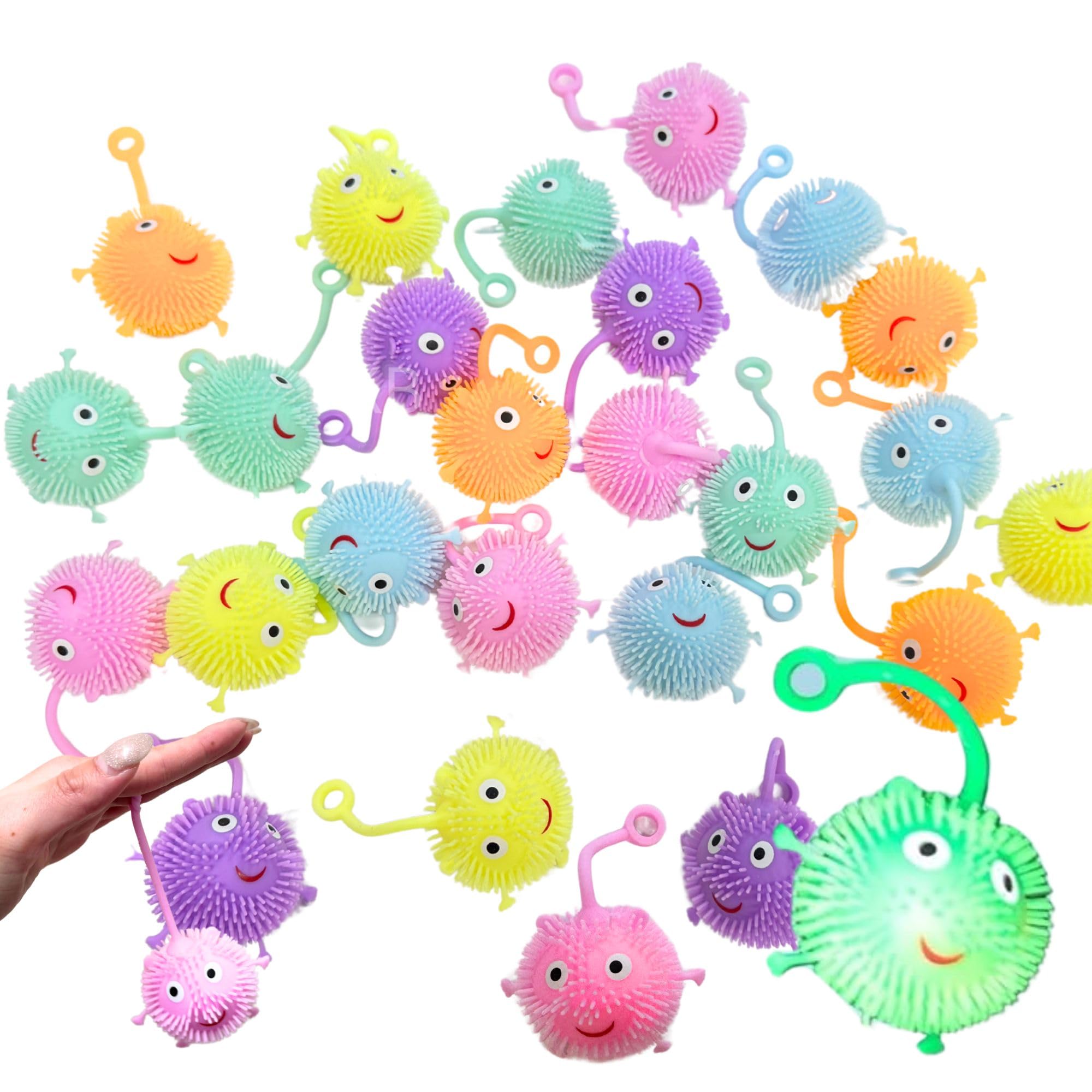 Amazon | 【 嬉しい 縁日 用品 】光るミニもじゃもじゃヨーヨー 24個
