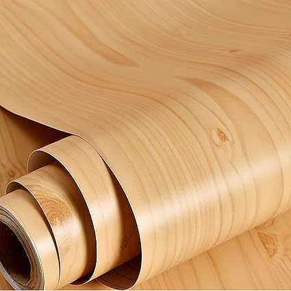 wolpin Polyvinyl Chloride Tree And Flowers Sticker Wallpaper 45 x 500 cm, Brown