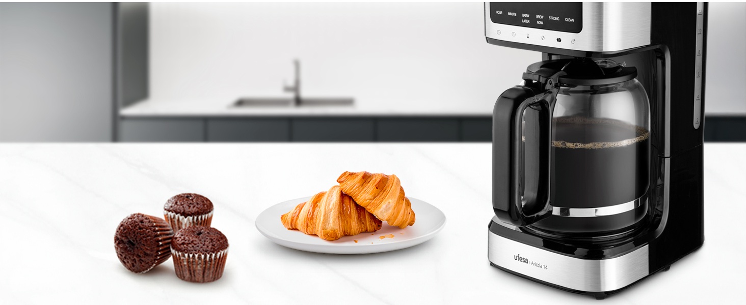 Ufesa Druppel Koffiezetapparaat Ariccia Programmeerbaar 900W, 14 Kopjes
