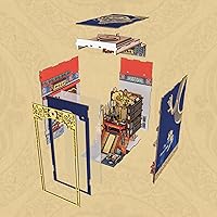 Vista 7 de Kit de rincón de libros, kit de bricolaje en miniatura para casa de muñecas, rompecabezas de madera 3D, decoración con luz LED para adolescentes