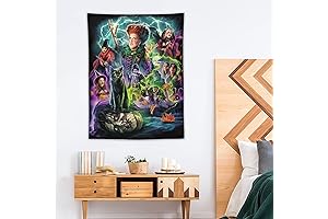 Kieomthu Hocus Pocus Tapestry: A Bewitching Wall Art for Your Enchanting Abode