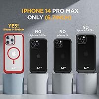 Vista 1233 de Miracase - Funda magnética para iPhone 13 Pro Max de 6.7 pulgadas (compatible con MagSafe), transparente, completo, protector de pantalla de vidrio