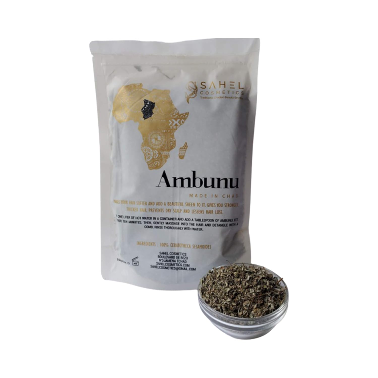 Ambunu Natural Shampoo and Detangling Conditioner Dried Leaf Form