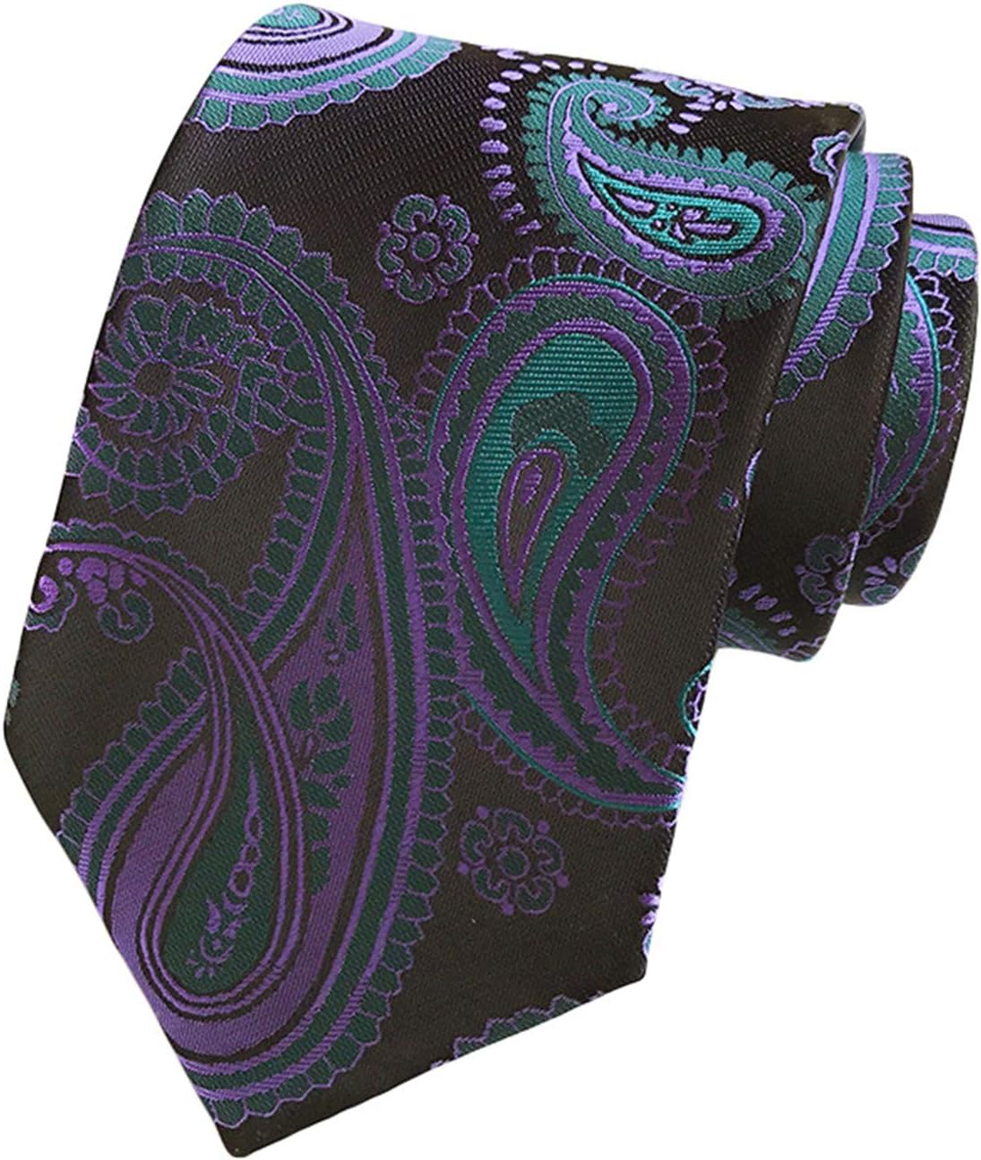 Andongnywell Polyester Trendy Tie Skinny Neckties for Men Boys Classic Necktie Woven Trendy Neck Ties Bow Tie