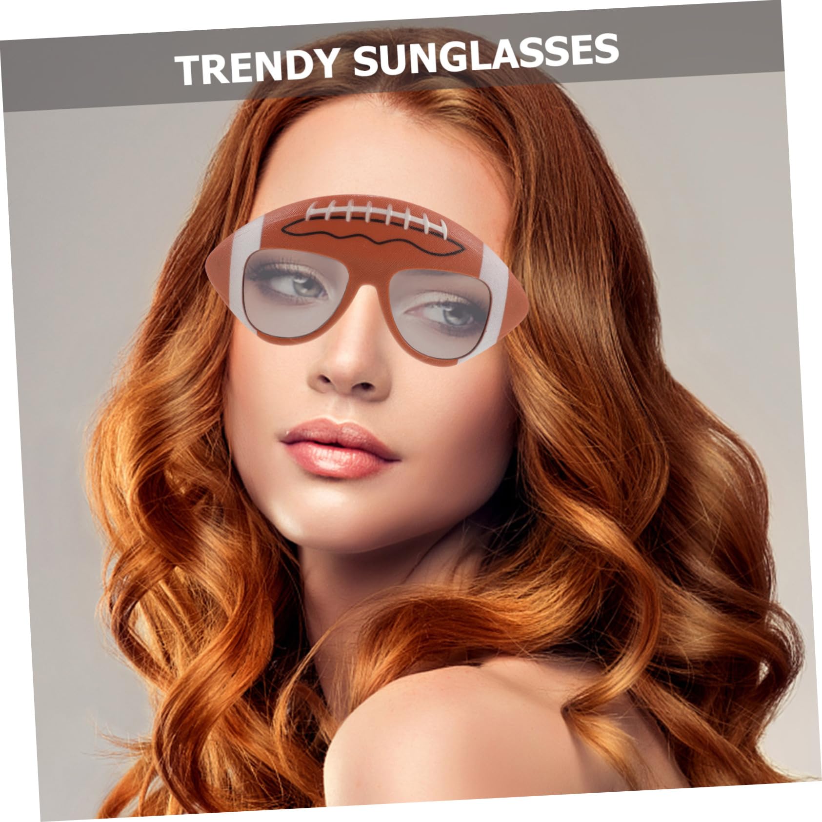 OATIPHO Unique Rugby Shape Party Glasses for Adults Disco Sunglasses for Women Teens