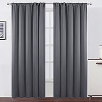 Vista 40 de LEMOMO Cortinas opacas de 42 x 84 pulgadas, juego de 2 paneles de cortinas con aislamiento térmico para oscurecer la habitación, cortinas
