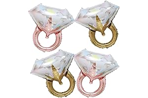 Deluxe Diamond Ring Mylar Balloons for Special Occasions