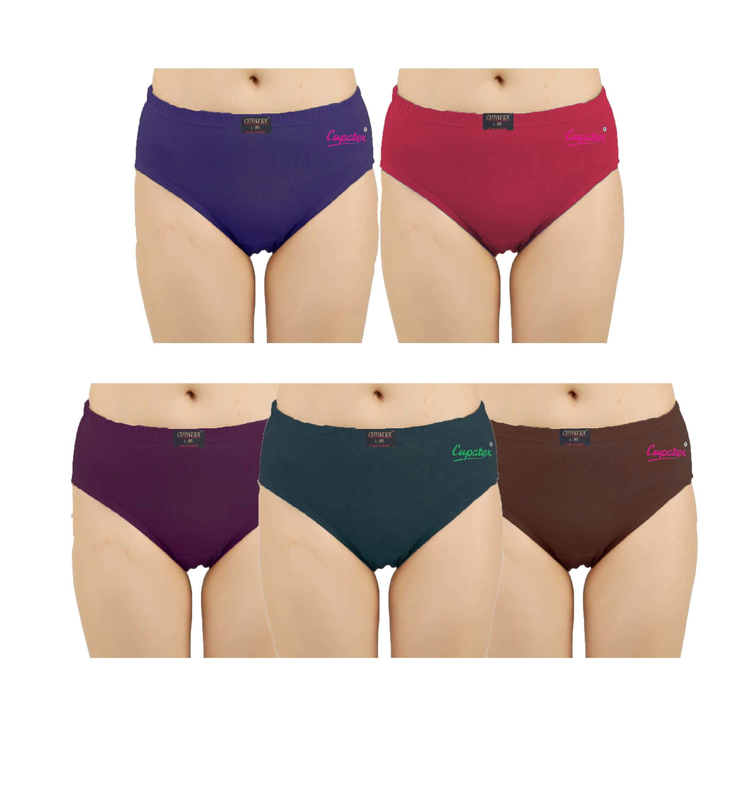 Girls Underwear - 5 Pack,Multicolour,So Soft - Premium Printed Cotton Kids Panty-image-43