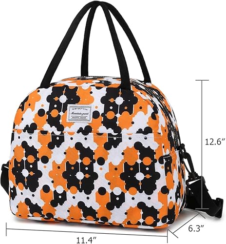 Miniatura 2 de Bolsa de almuerzo reutilizable con aislamiento térmico para adultos, resistente al agua, bolsa de almuerzo para mujereshombres, trabajo, picnic,