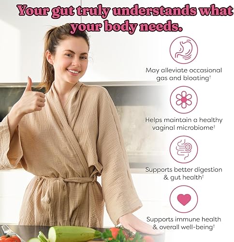 Miniatura 5 de Nutri Essence Recipiente de cápsulas de vitaminas probióticas vaginales, suplemento dietético vegano, 60 cápsulas, fórmula prebiótica XOS