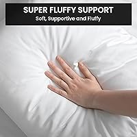 Vista 2 de Foamily - Juego de 4 insertos de almohada de 12 x 20 pulgadas, insertos y formas de almohada lumbar rectangular, inserto y relleno de almohada